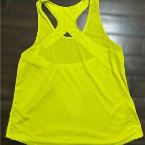 Zyia Active Neon Lime Vented Open Back Tank Top
